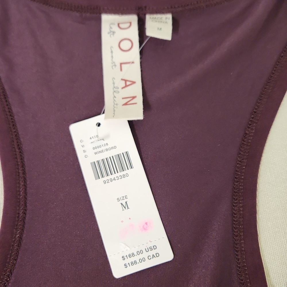 Anthropologie Dolan Left Coast Sleeveless Draped Maxi Dress in a plum Sz MED NWT - Picture 9 of 12